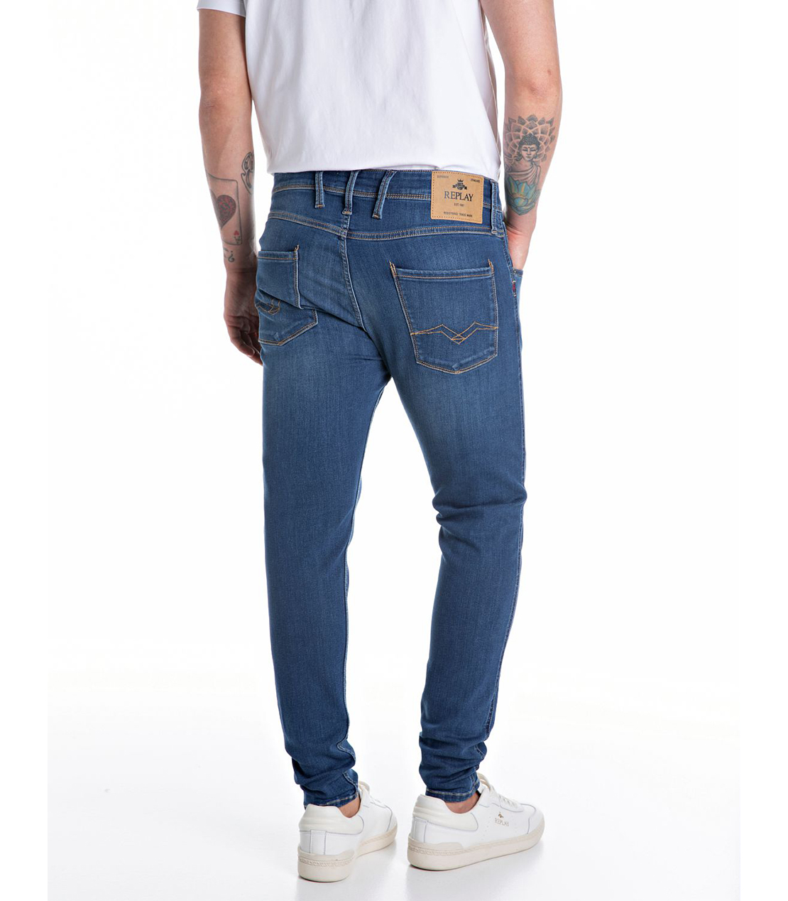 スーパースリムBRONNYパワーストレッチブルーデニム 詳細画像 ダークブルー 2